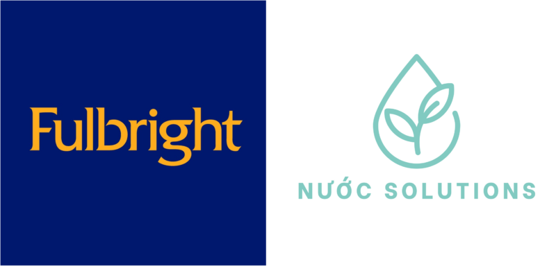 Logos of Fulbright University Vietnam and Nuoc Foundation won Grand Challenges funded by the Bill and Melinda Gates Foundation