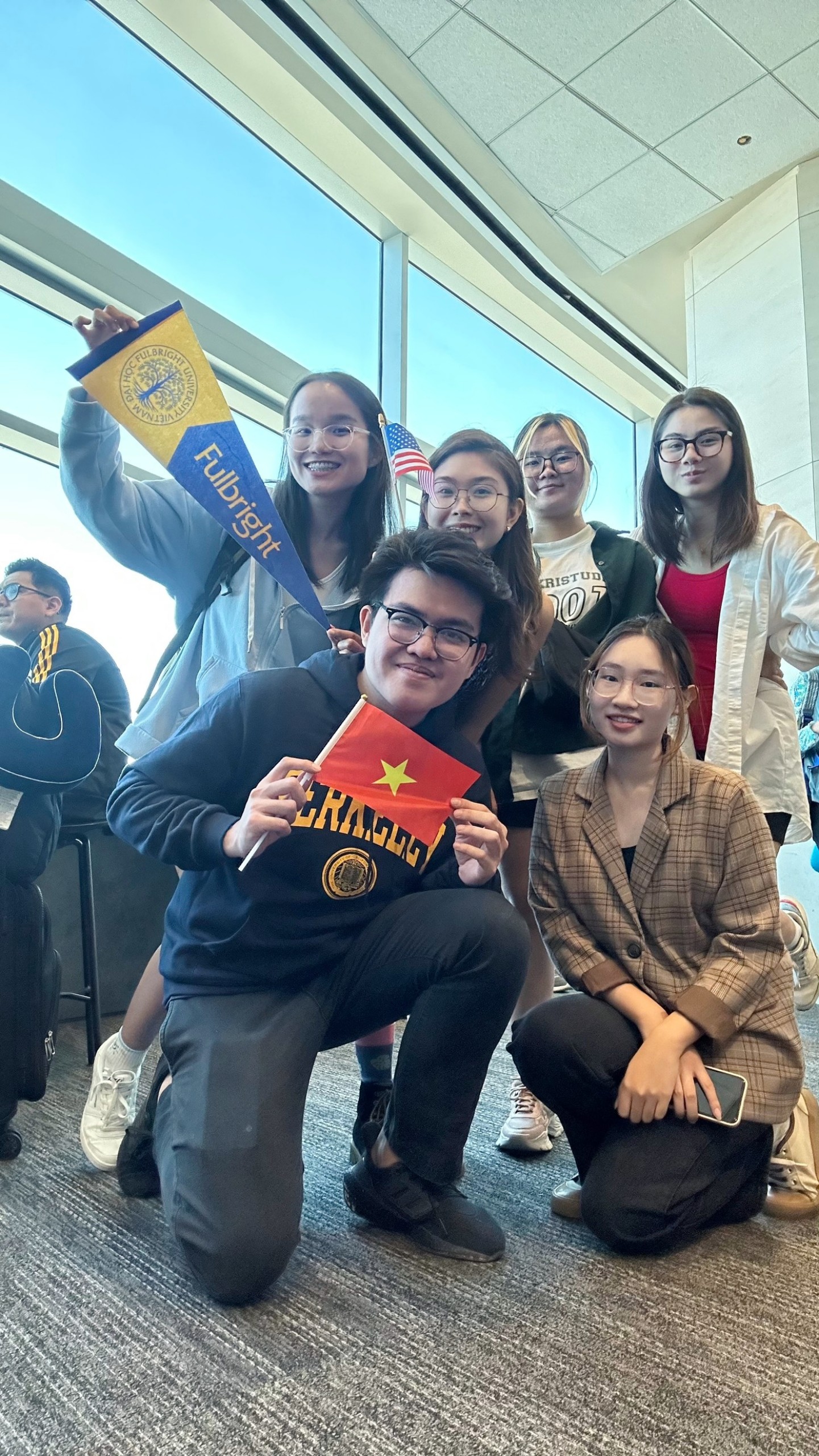 Kien and fellow Fulbrighters arrived in California for SVIC 2023