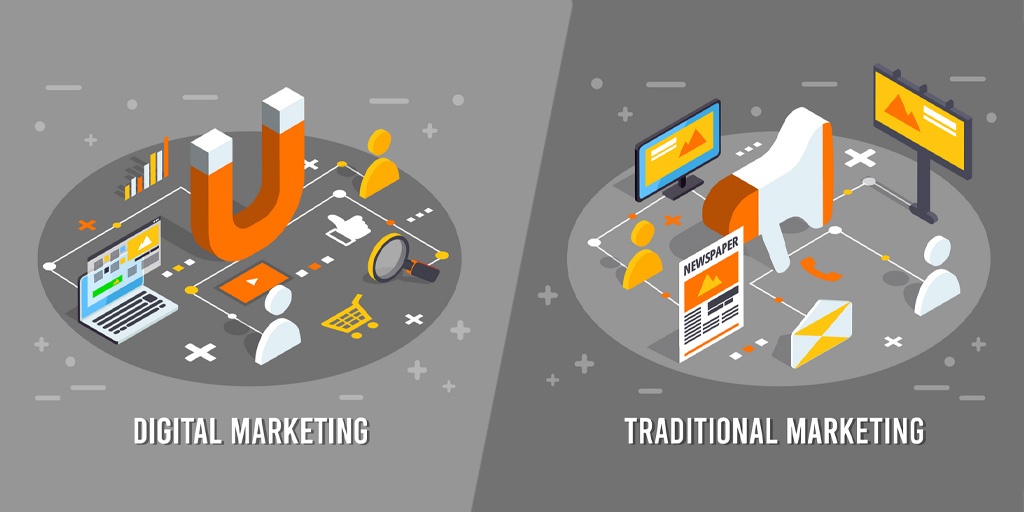 Phân biệt Digital Marketing và Marketing truyền thống